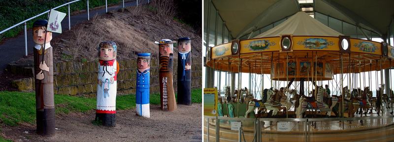 Geelong — bollards and the 1892 carousel